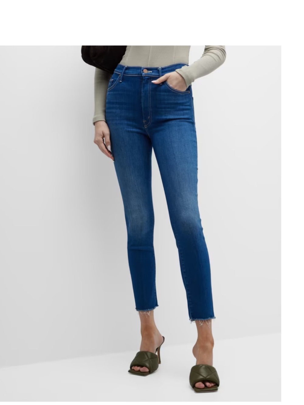 MOTHER The Swooner Ankle Fray Taxi Size 26